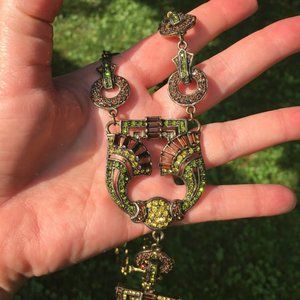 Heidi Daus Swarovski Crystal Shield Necklace